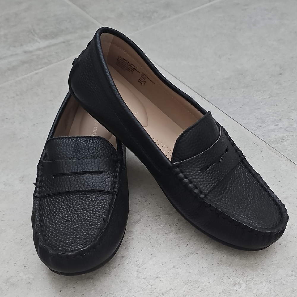 Black Leather Loafers
